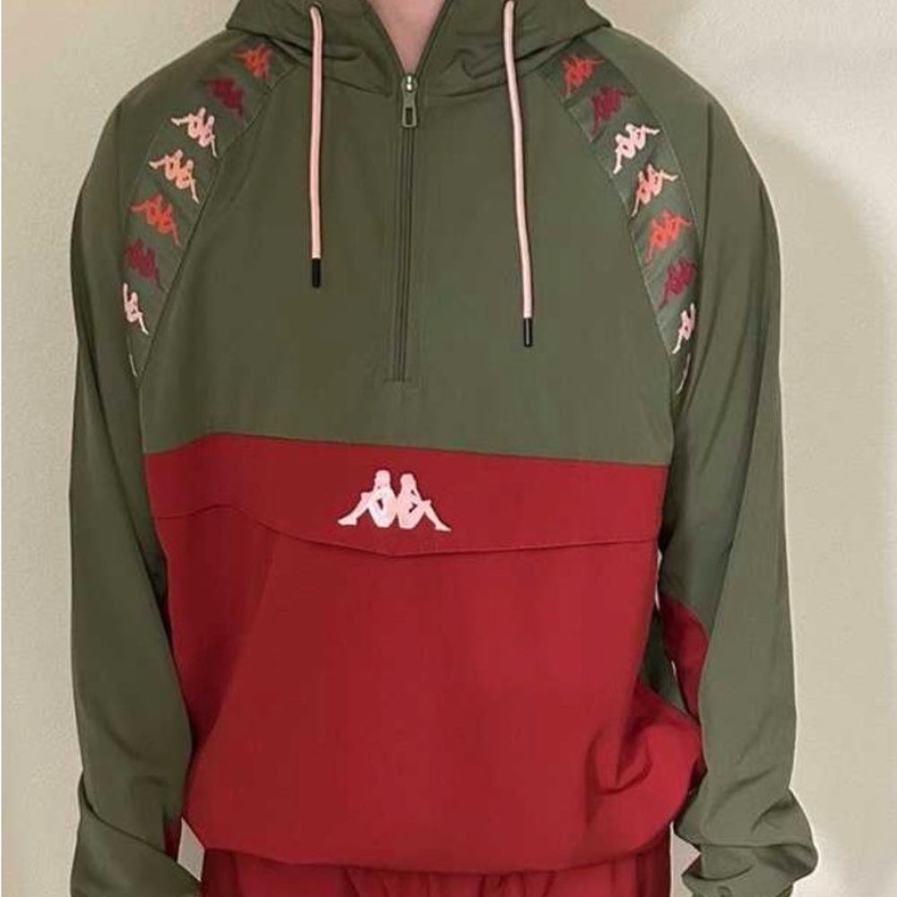Kappa Olive and Crimson Pullover